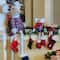 17" Boy & Girl Sitting Plush Christmas Mice Figure Set